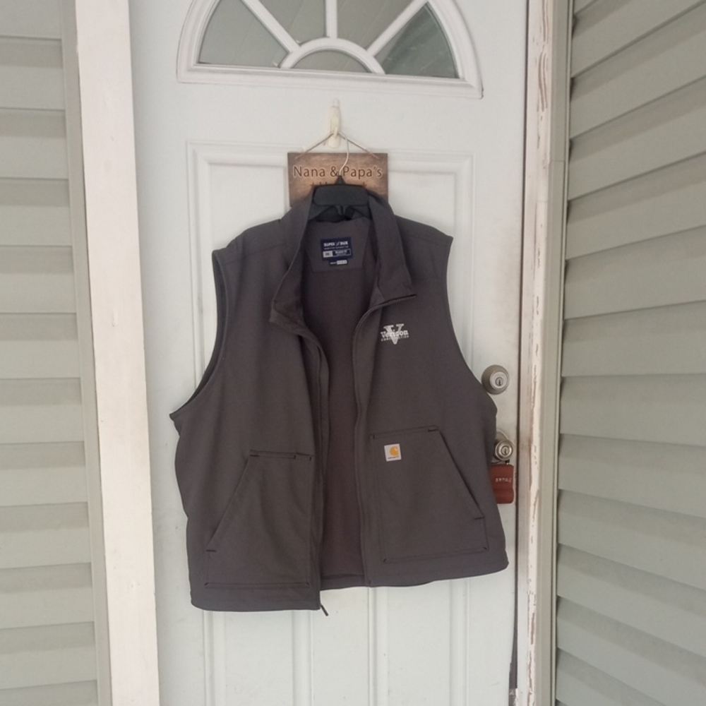 Men's 2XL Gray Carhartt Vest Rain  Defender
